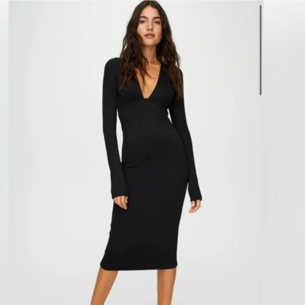 Wilfred Black Long Sleeve Dress